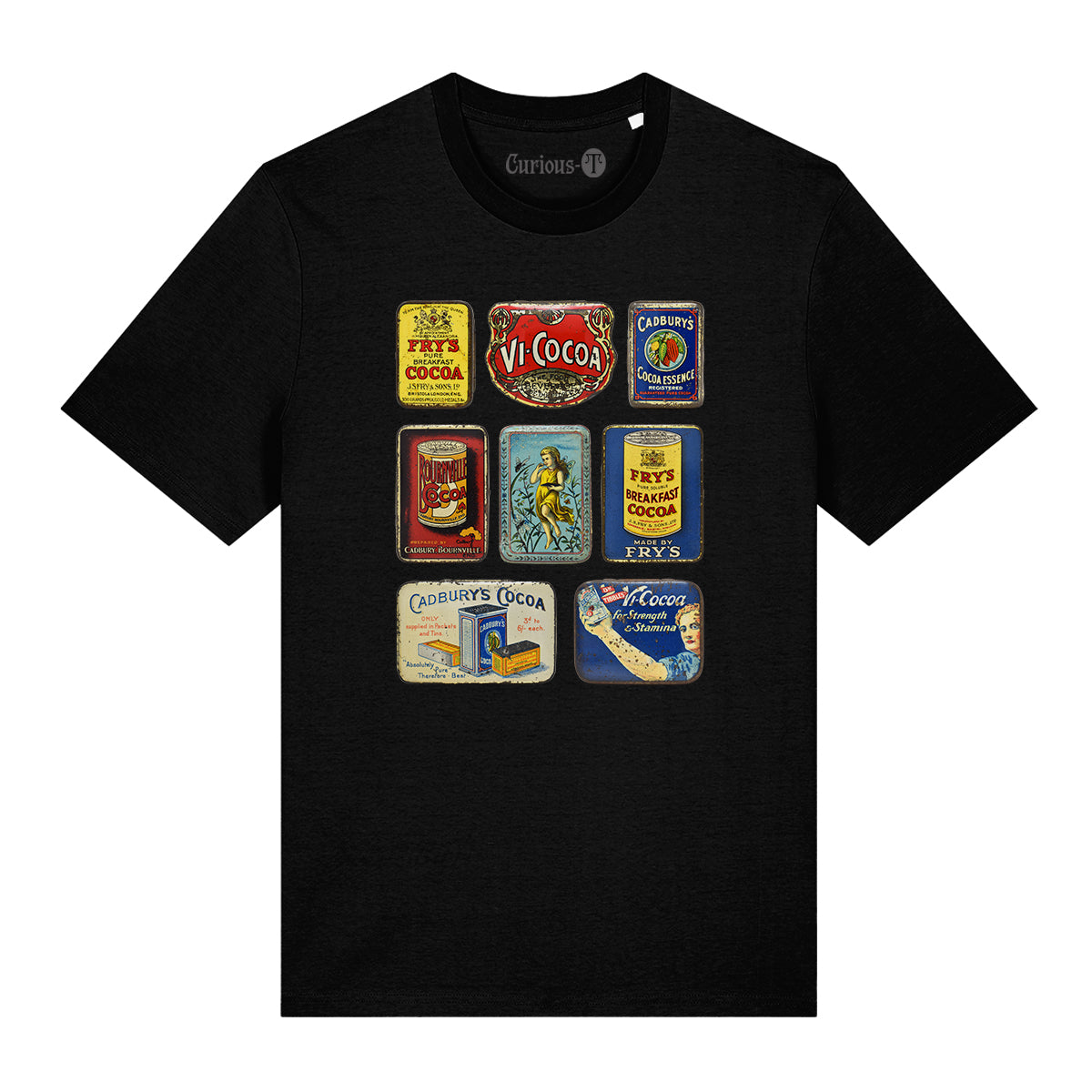 Cocoa Sample Tins T-shirt Black
