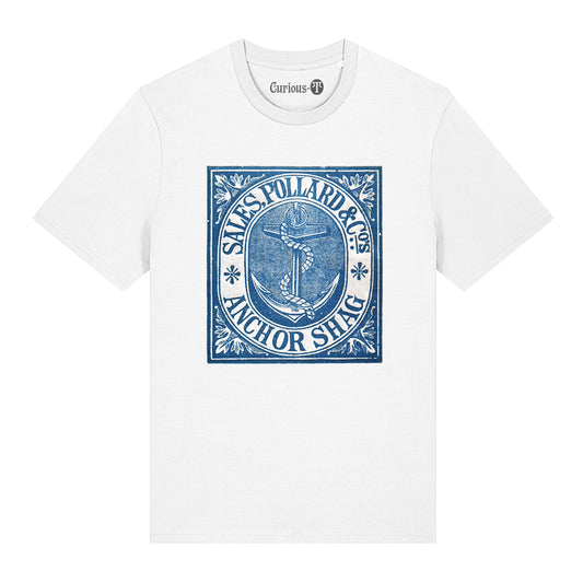 Anchor shag tobacco label T-shirt White