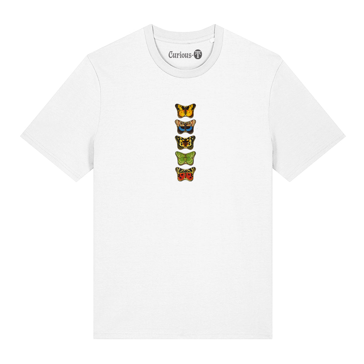 Butterfly Strip T-shirt White